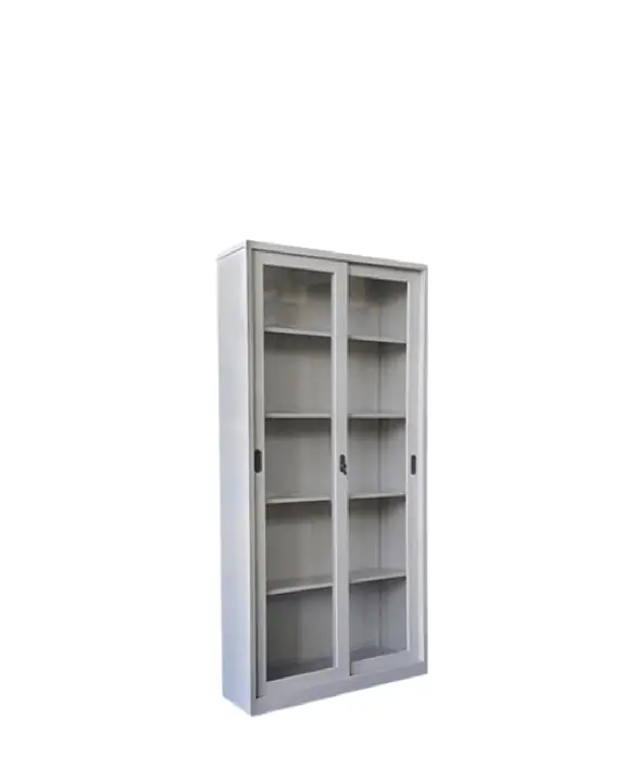 6ft Storage Cupboard with Glass Sliding Doors- Ref FC-E18 from ETTES Office Furniture