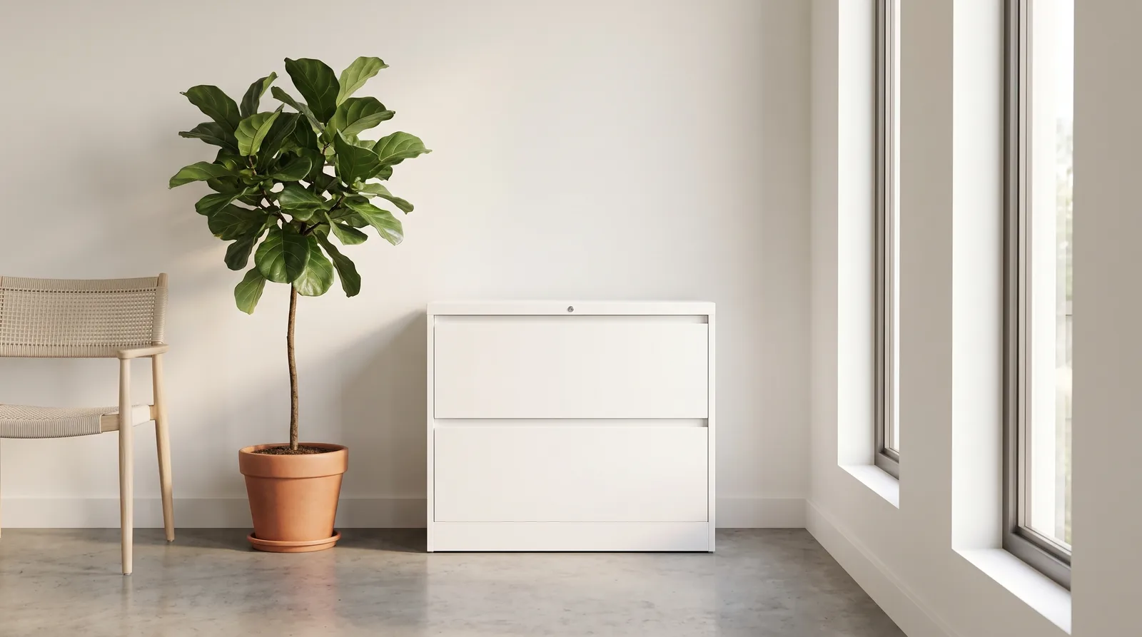 Two Drawer Lateral Filing Cabinet-Ref FC-DD2 from ETTES Office Furniture