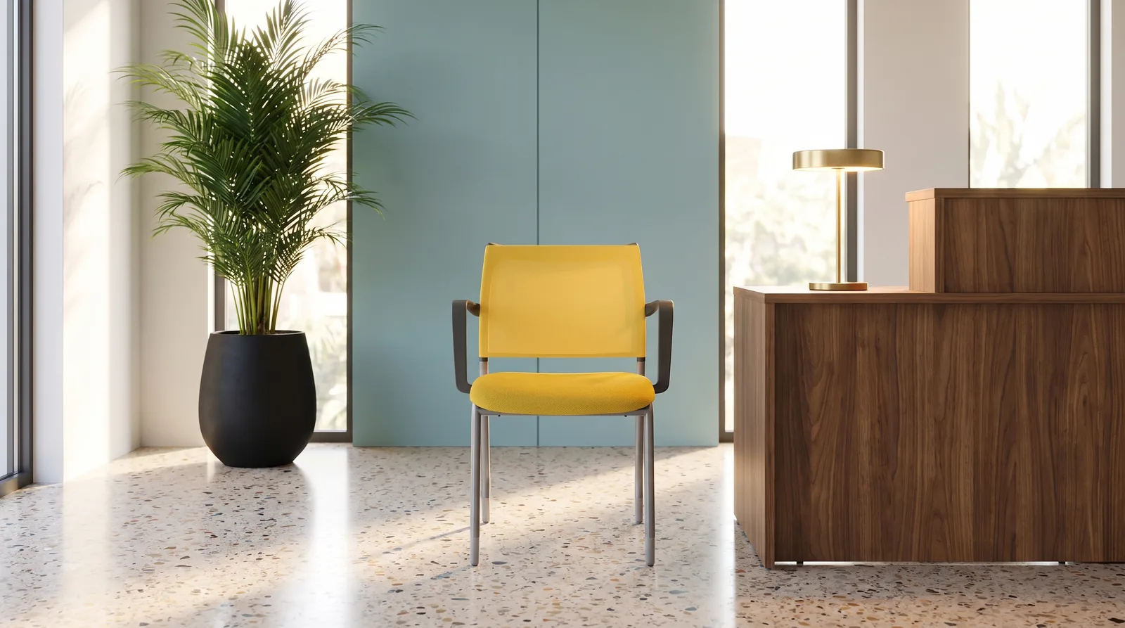Visitor Arm Chair- Ref Luna 3460 from ETTES Office Furniture
